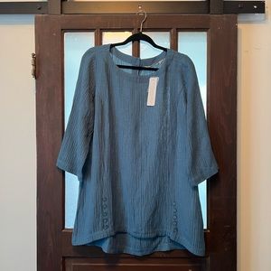 Soft Surroundings Oceo Gauze Tunic Size M